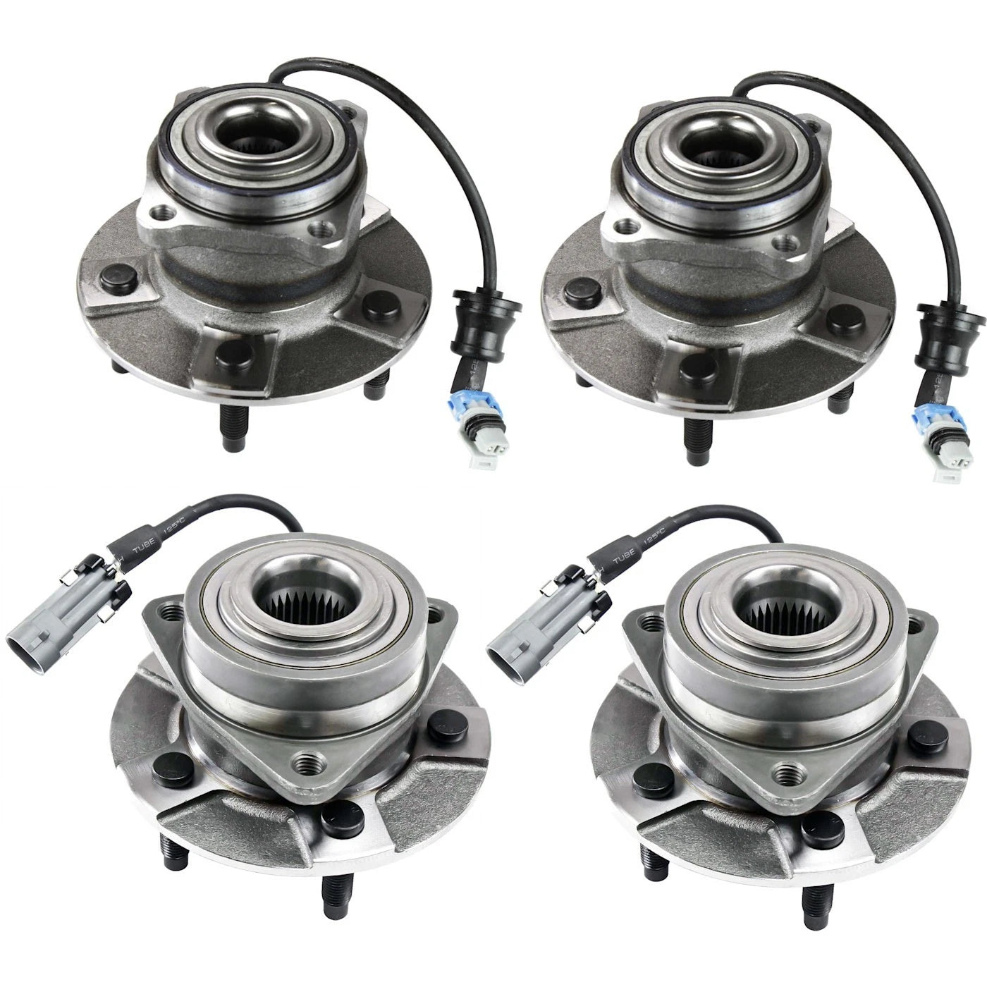 Wheel Hubs for Saturn Vue (2002–2007) Front Rear FWD with Bearing Sensor