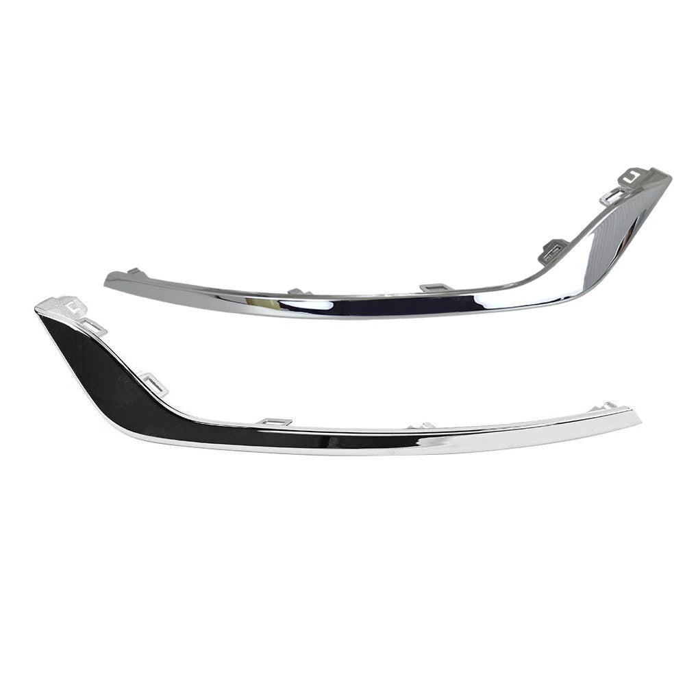 Set of 2 Chrome Front Bumper Fog Light Lamp Trim for Ford Fusion (2019–2020)