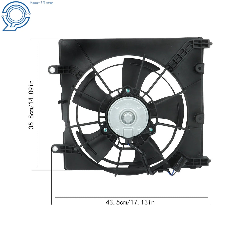 Engine Radiator Cooling Fan Shroud Assembly for Honda Fit (2015–2020)