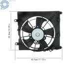 Engine Radiator Cooling Fan Shroud Assembly for Honda Fit (2015–2020)