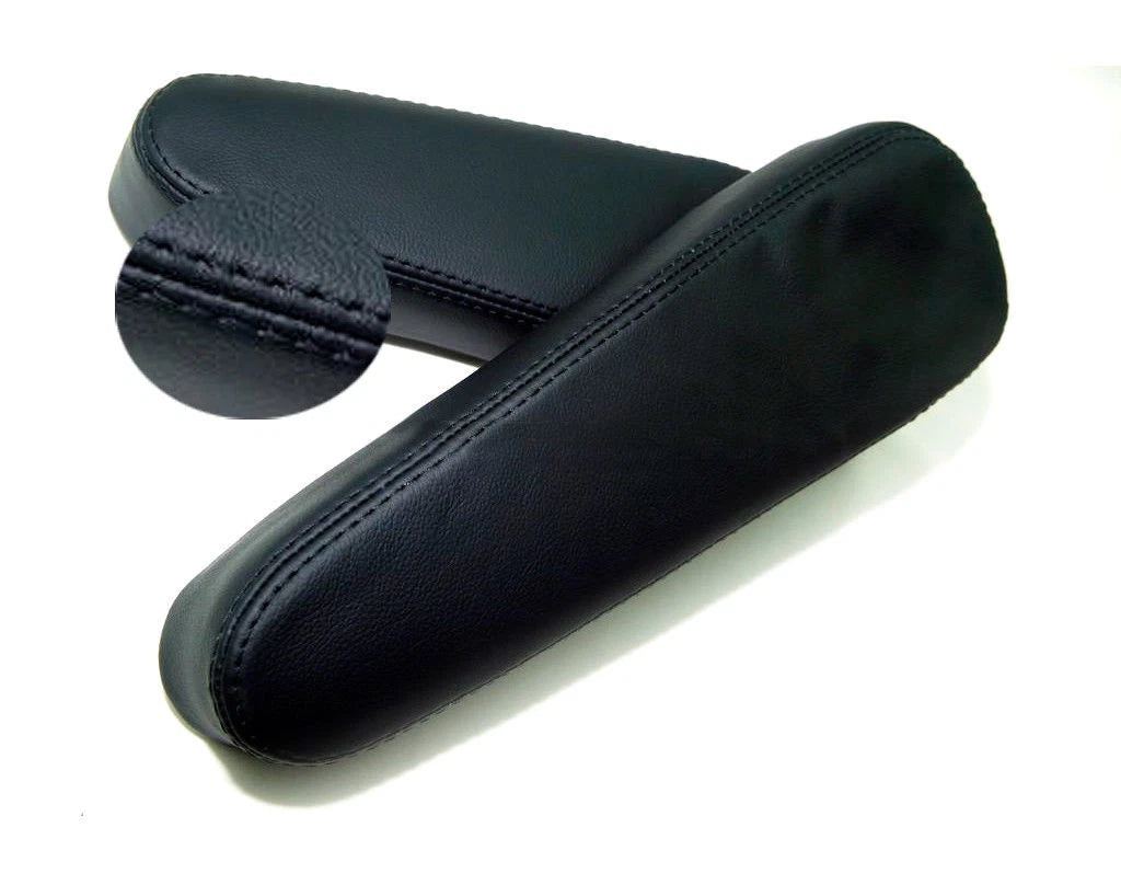 Front Seat Armrest Cover for Honda CR-V (2007–2009) Black Leather Synthetic