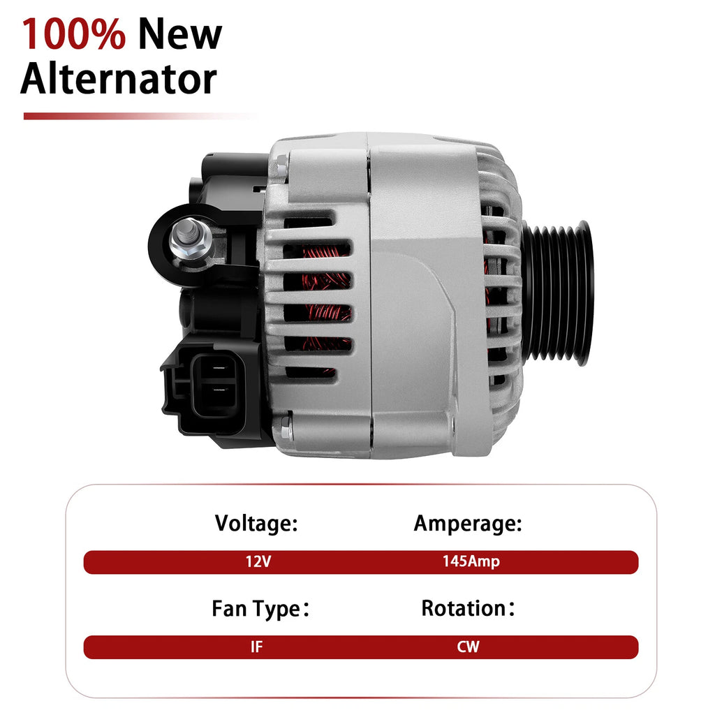 Alternator for Nissan Quest (2005-2009) 3.5L V6 145Amp