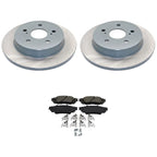 Set of 2 DuraGo Rear Rotors & Bosch QuietCast Pads for C-HR Prius (2016–2022)