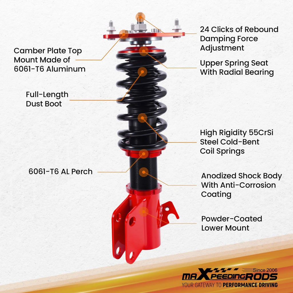 Adjustable Coilover Kit for Subaru Impreza WRX (2002-2007)