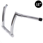 12" Rise Chrome Mini Ape Handlebar for Harley Dyna Softail Touring