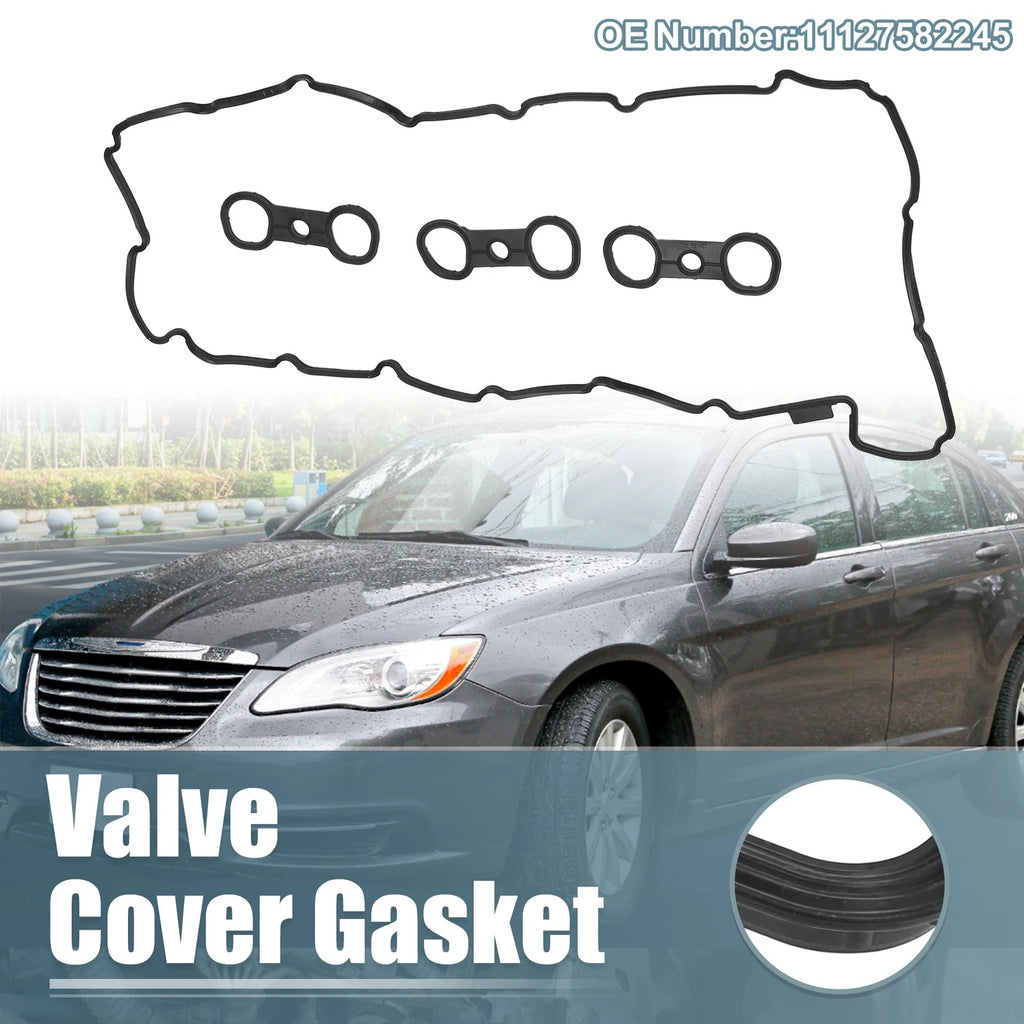 Set of 1 Valve Cover Gasket Set for BMW 740iL (1996–1998) No.11127582245