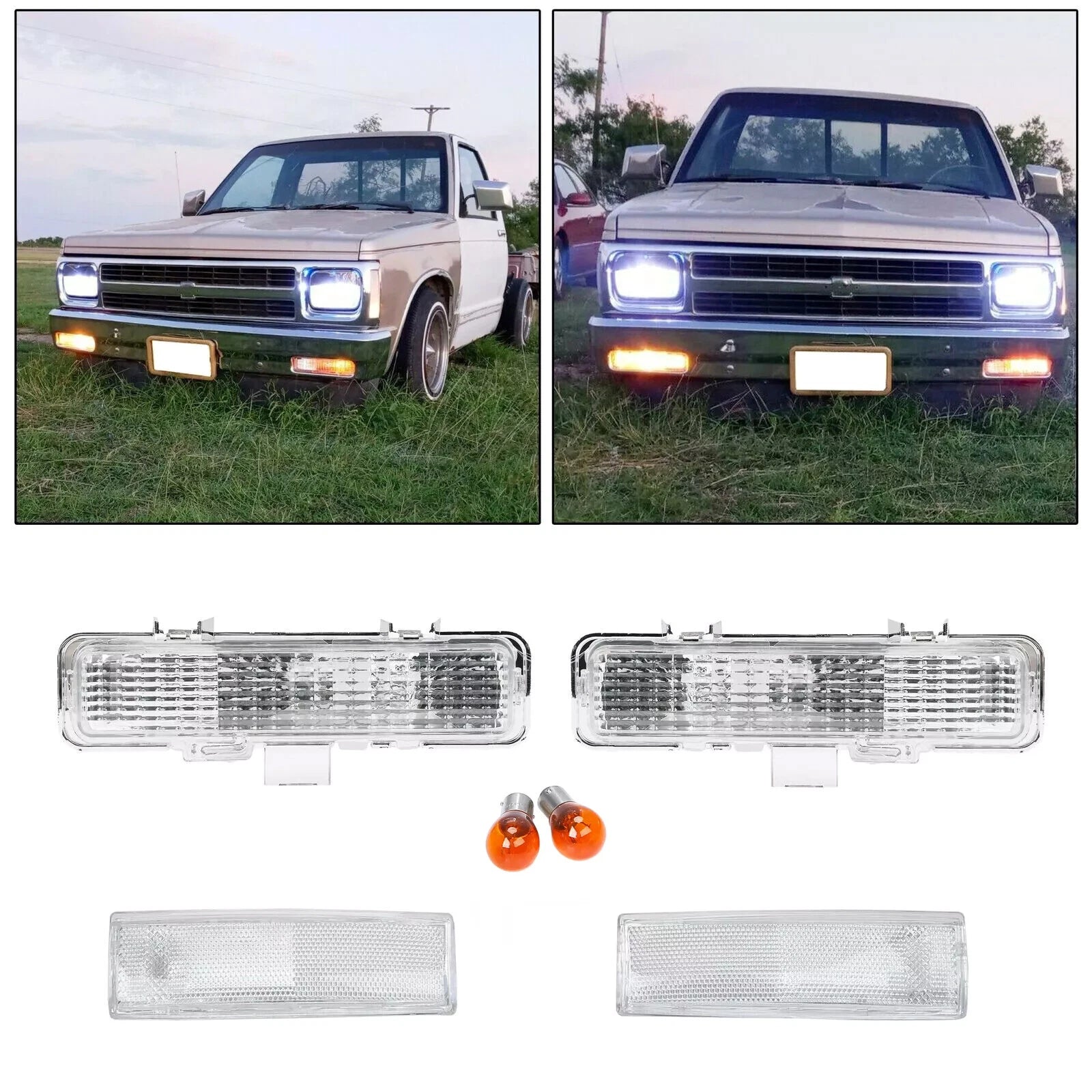 Front Corner Signal Lights for Chevy Blazer S10 (1982–1994)