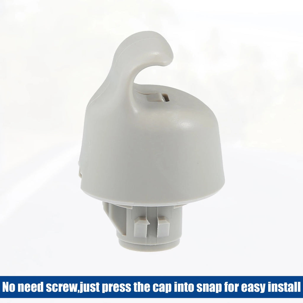 2X Sun Visor Clip for Nissan  - Plastic Hook Retainer Gray