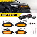 4X Amber LED Grill Lights for Toyota RAV4 (2019–2024) Hybrid LE SE XLE XSE Limited