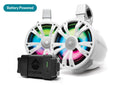 2X 8" Marine Speakers with RGB LEDs & Bluetooth for ECOXGEAR Extrmtower