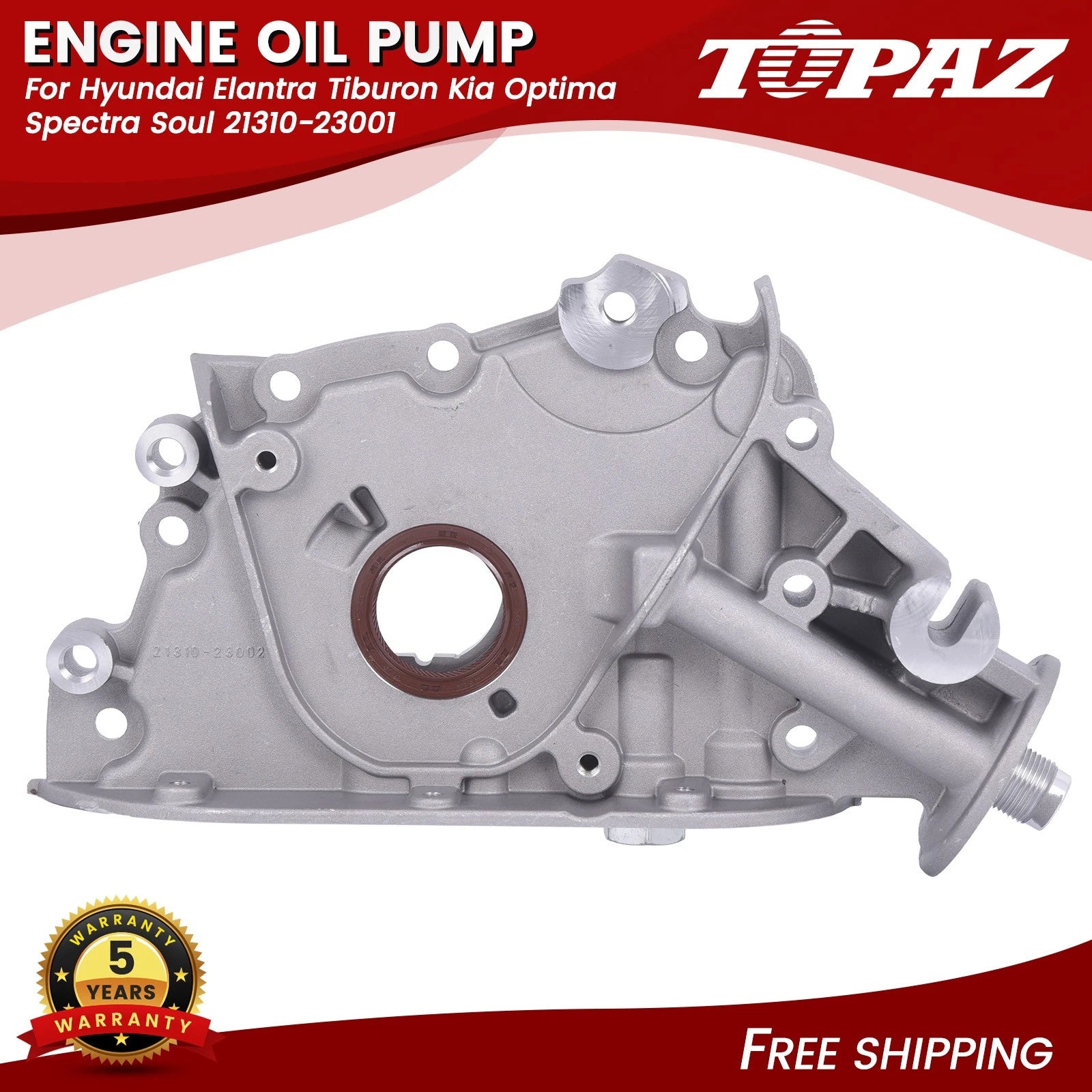 Engine Oil Pump for Hyundai Elantra, Tiburon, Kia Optima, Spectra, Soul (2001–2016)