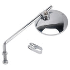 Pair of 4" Chrome Clamp-On Mirrors for Honda Chopper Bobber (Vintage)
