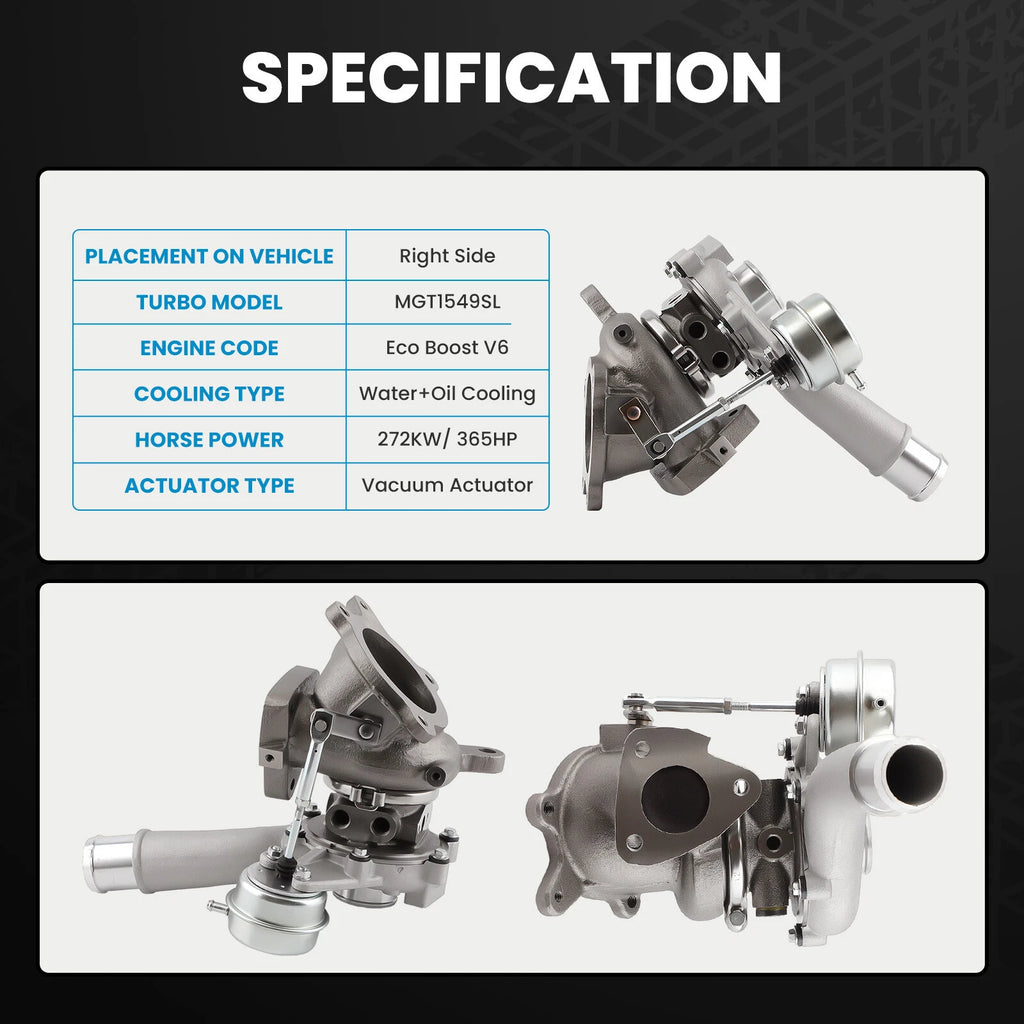 Turbo Charger for Ford Flex Explorer Taurus 3.5L V6 (2009–2019)