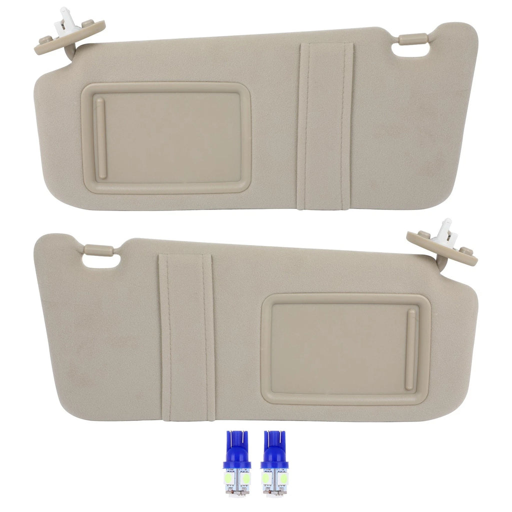 Set of 2 Sun Visors + License Plate Light for Toyota Venza (2009–2016)