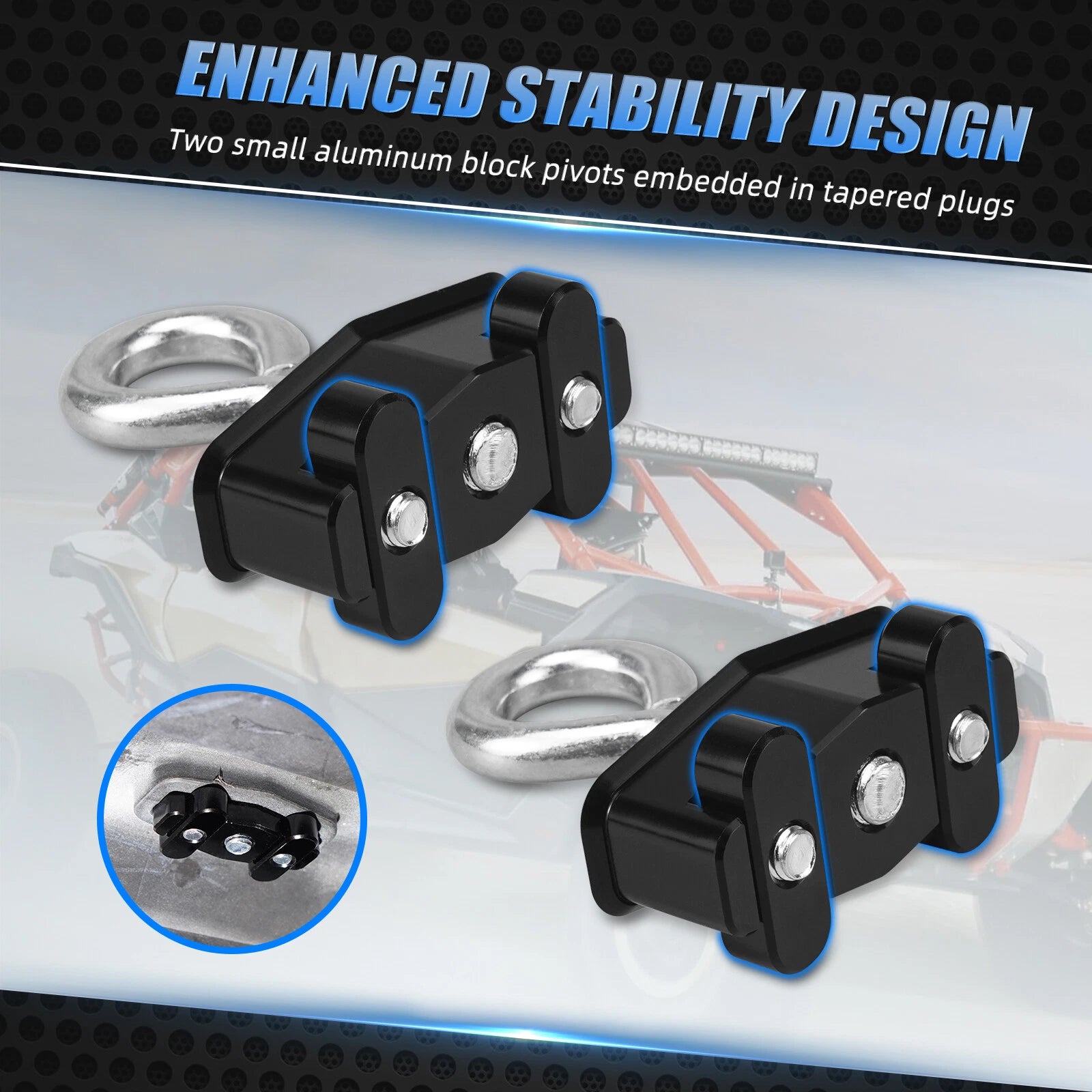 2X Lock Tie Down Anchors for Can-Am X3 Maverick (2017–2021)