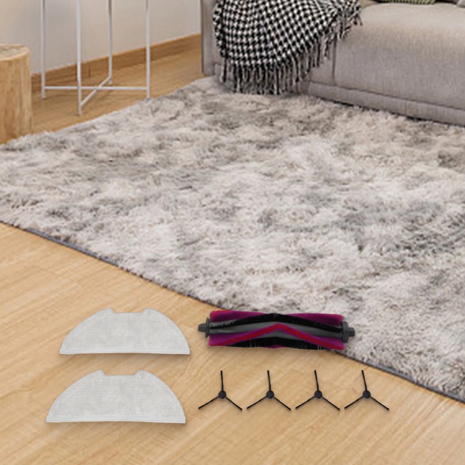 Main Roller Brush and Mop Cloths for Eureka E20 Plus