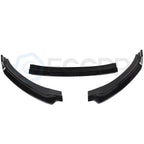 3X Glossy Black Front Bumper Lip Spoiler for Hyundai Elantra (2016-2018)