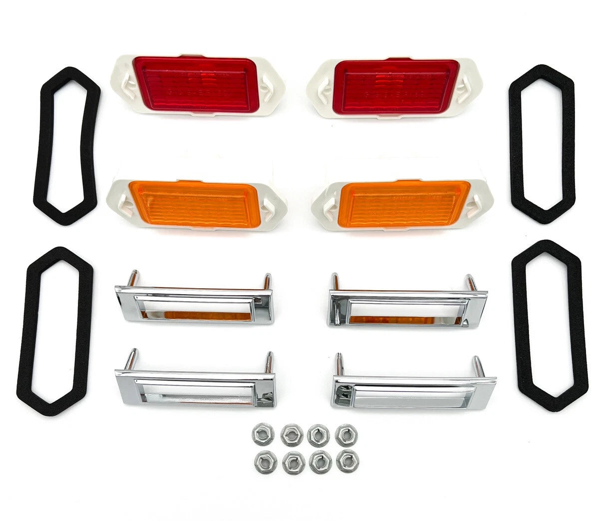 Side Marker Light Lamps Front and Rear Set for 1969 Chevrolet Camaro