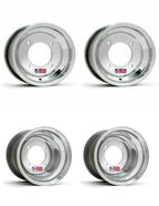 Set of 4 DWT Red Label .190 Polished Rims for YFZ450 Raptor 700 Banshee (2004–2023)