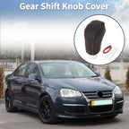 Gear Shift Knob Cover for Volkswagen Jetta (2012–2019) Black Red