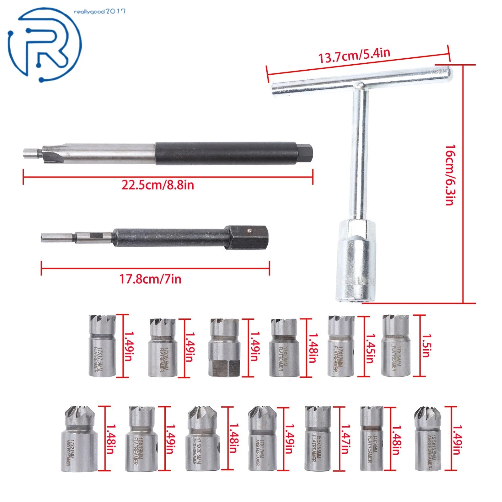 17 PCS Diesel Injector Cleaner Tool Set for