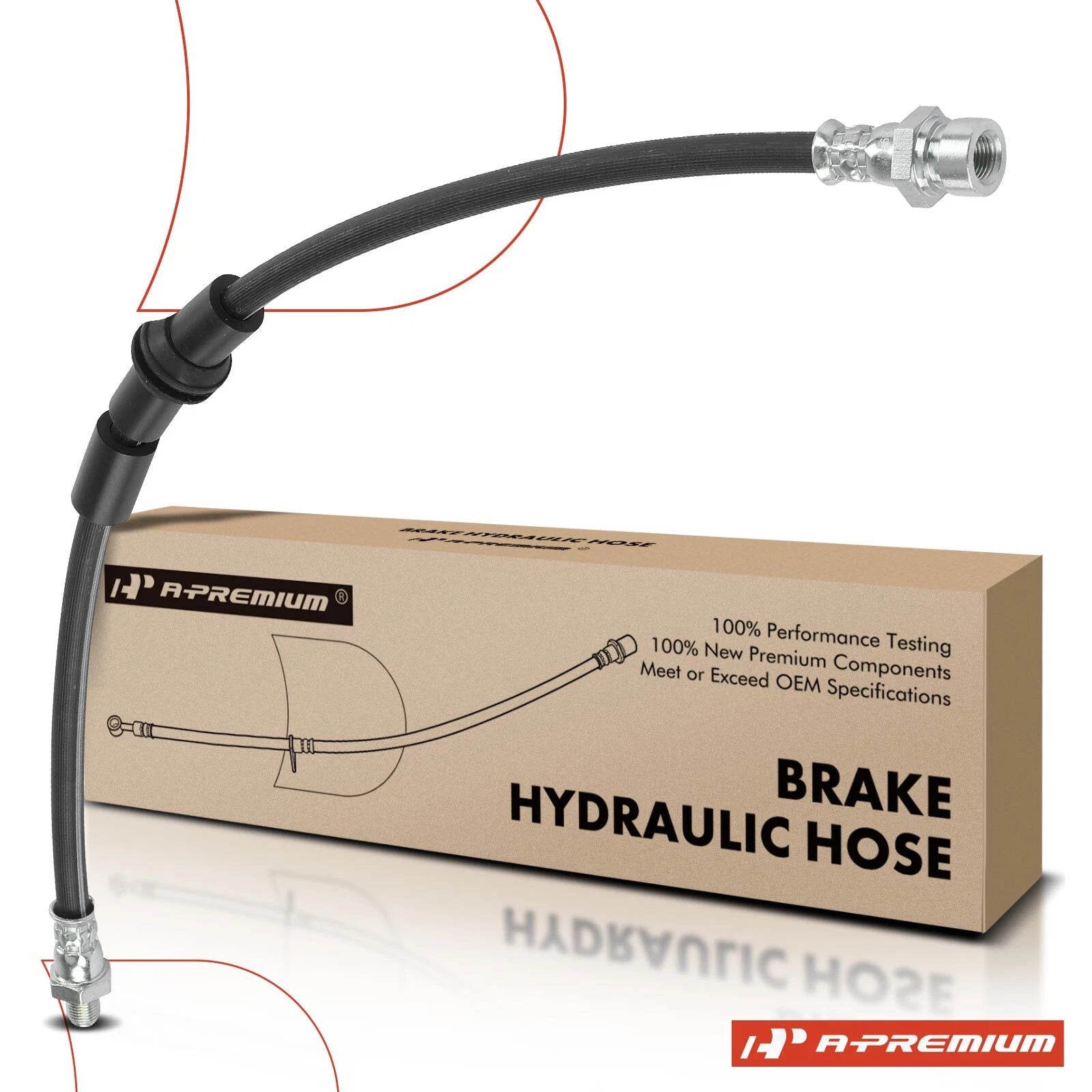 Front Brake Hydraulic Hose for Kia Sephia, Spectra (1994–2004)