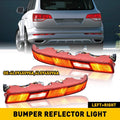 2PC LED Rear Bumper Lamp Reflector Tail Brake Light for Audi Q7 (2006–2015)