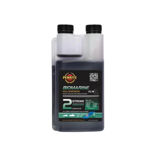 Penrite BIOMARINE Full Synthetic TCW3 2 Stroke Outboard Oil 1L