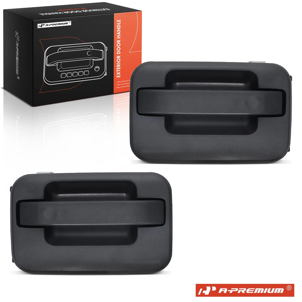 2X Rear Textured Black Exterior Door Handle for Ford F-150 (2009–2014)