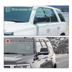 Gloss Black Top Half Mirror Cover Cap Overlay for Chevy Suburban Tahoe (2015–2023)