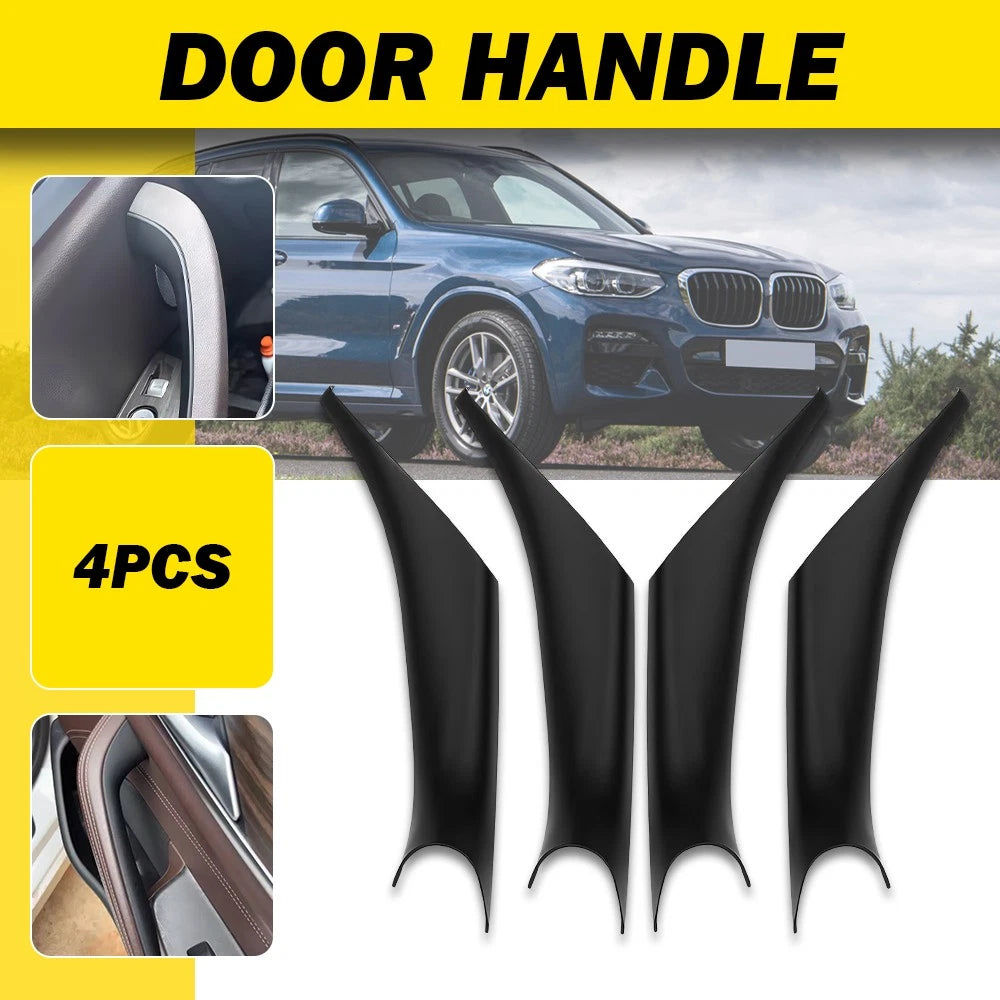 Set of 4 Front Side Inner Door Handle Pull Covers for BMW X3 X4 (2019–2024)