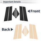 Set of 8 Door Pillar Window Trim for Mazda 3 Axela (2020–2024) Black