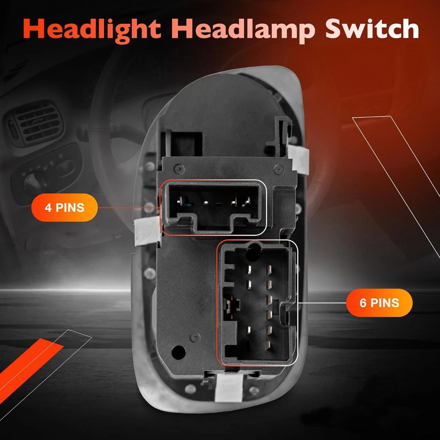 Headlight Switch with Fog Light Function for Ford F-150 Heritage (2000-2004)