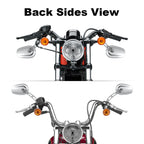 Chrome Rearview Mirrors for Harley Dyna Fat Street Bob FXDB (2006–2017)