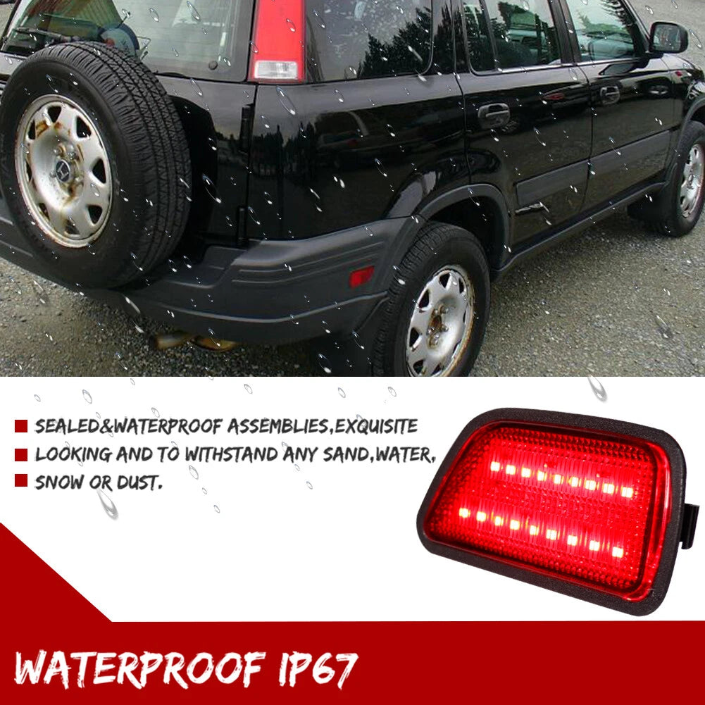 2X Red Lens LED Side Marker Lights for Honda CR-V (1997–2001)