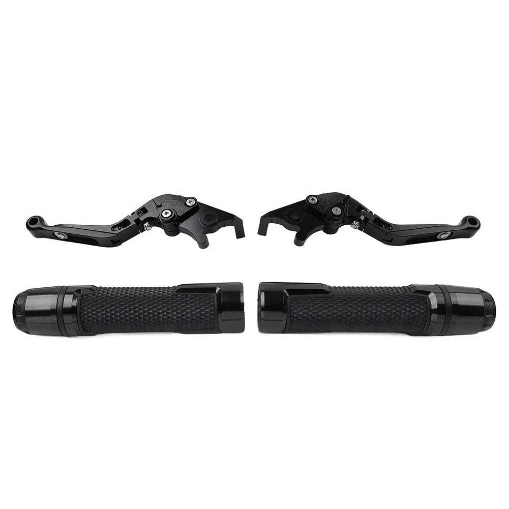 Black Brake Clutch Lever Grip Set for Yamaha FJR XJR 1300 (2001-2008)