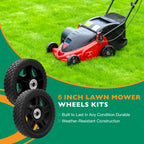 2X 6" Plastic Wheels for Craftsman Mower