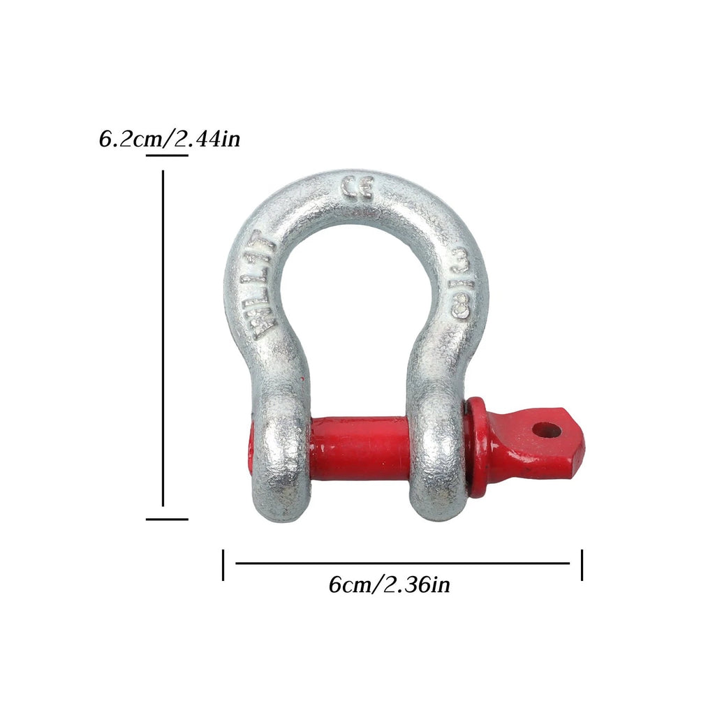 Set of 10 D Ring Anchor Shackles 3/8" with Clevis Screw Pin