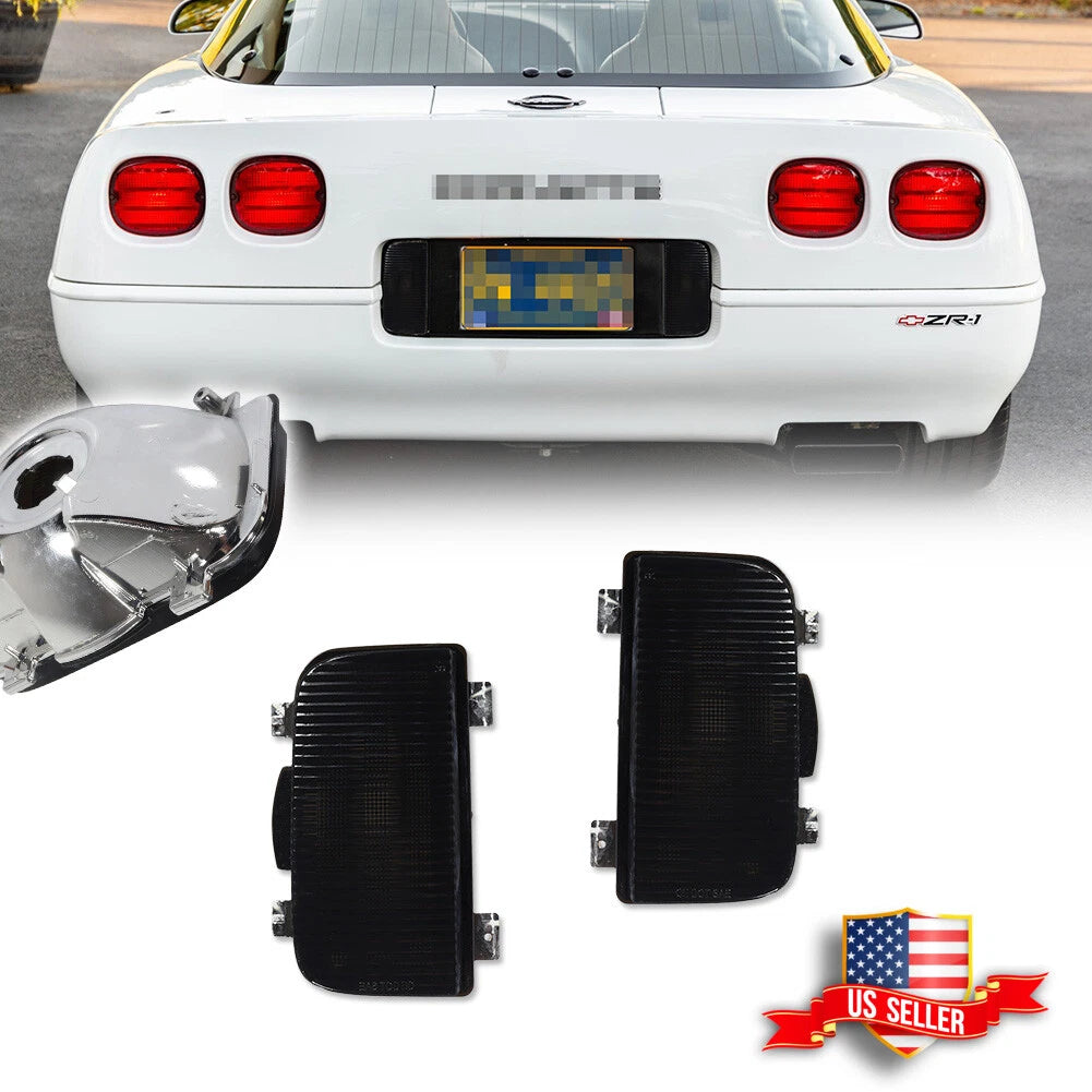 2X Smoked Lens Tailgate Reverse Backup Lights for Corvette C4 (1991–1996)