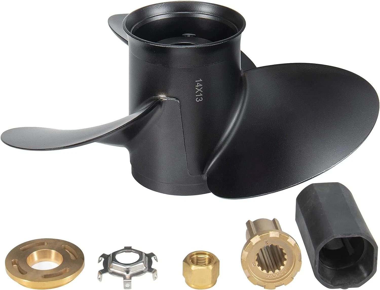 Outboard Propeller for Mercury 40-140HP (15 Tooth, Hub Kits Included)