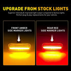 Set of 4 LED Side Marker Lights for Dodge RAM 2500HD 3500HD (2010–2018)