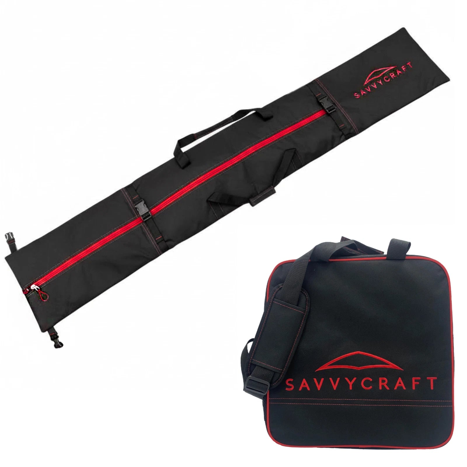 Padded Ski Bag and Boot Bag Set for Ski Equipment (Pro)