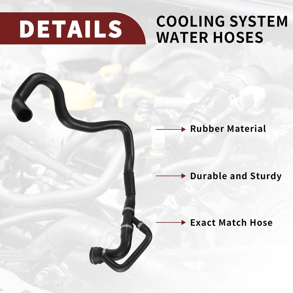 Radiator Coolant Hose for Ford Galaxy (2006–2015) No. 6G918286EF | Black