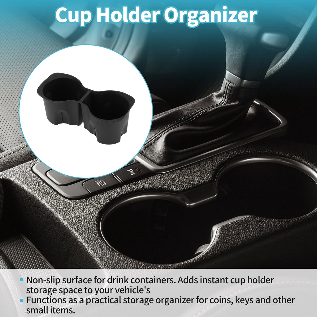 Center Console Cup Holder Organizer for Buick Envision (2021–2023) TPE Black