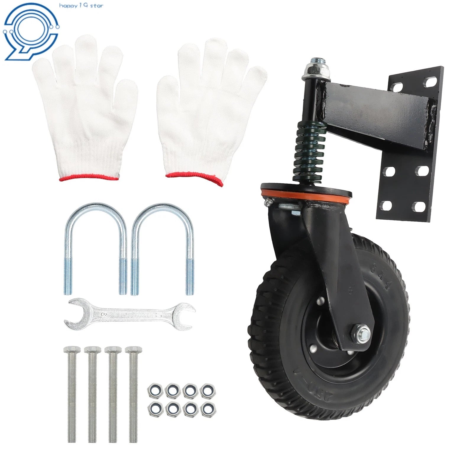 8" Gate Casters with Side Brake for Heavy Duty Applications (600 lbs)
