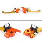 Gold Brake Clutch Levers for Husqvarna TC125 TC250 TE150 TE250 TE300 FC250 FC350 (2014–2023)