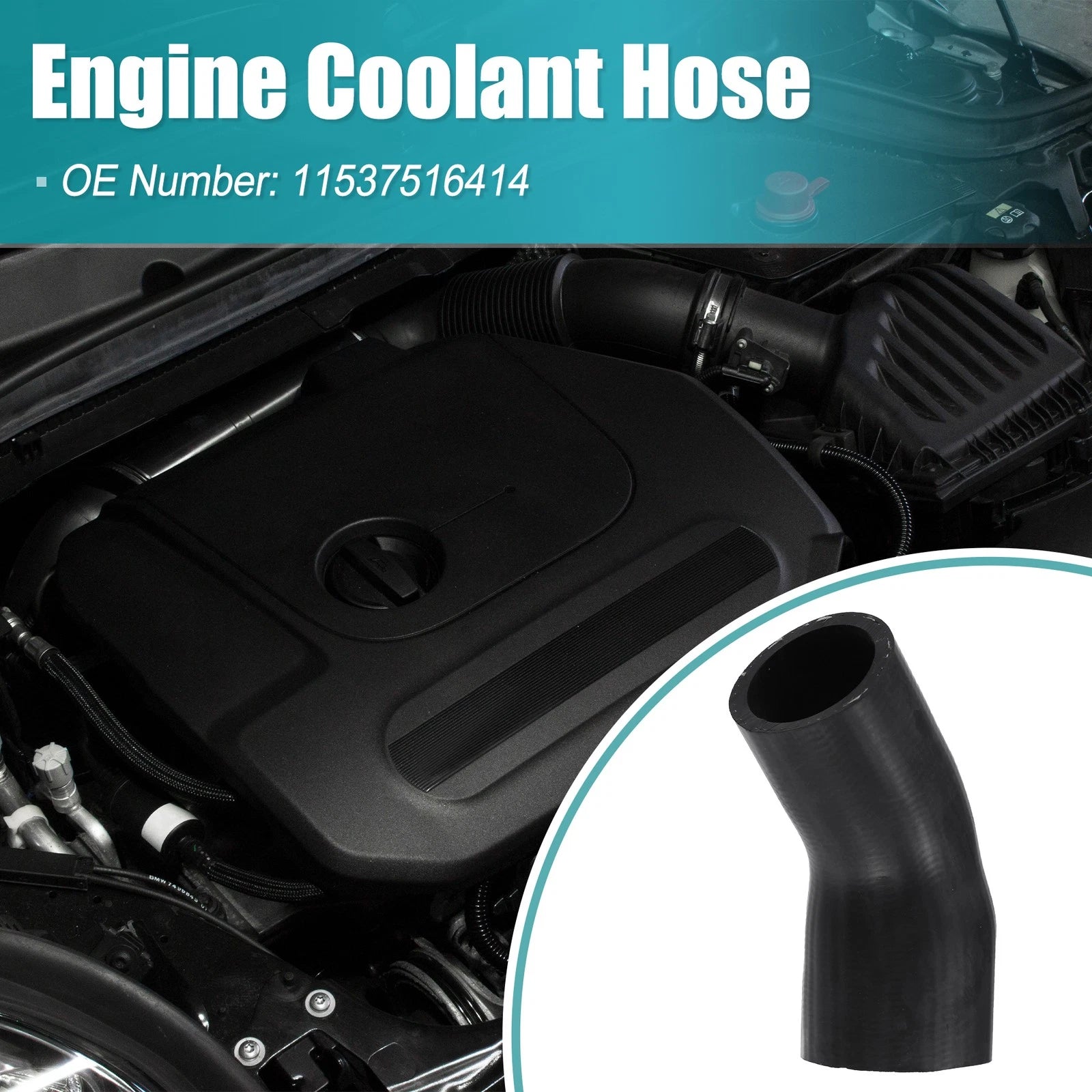 Engine Coolant Hose for BMW E82 E90 E91 E92 E93 (2007–2013) No. 11537516414 Rubber