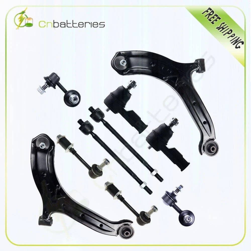 10PC Front Tie Rod Links Sway Bars Lower Control Arms for Hyundai Accent (2000–2005)