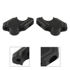 Black Offset Handlebar Riser Clamp for Yamaha Tenere 700 (2019-2025)