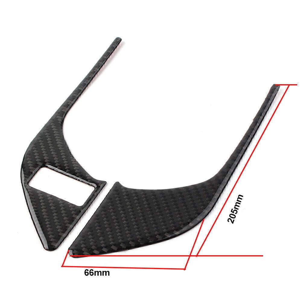 2 Pcs Carbon Fiber Inner Front Door Handle Trim for Subaru Forester (2013–2018)